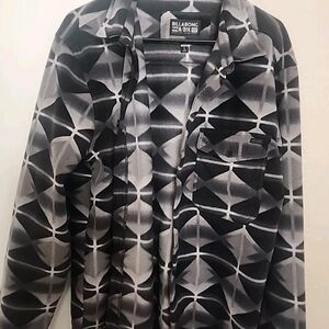 Billabong Gray and Black Patterned Jacket